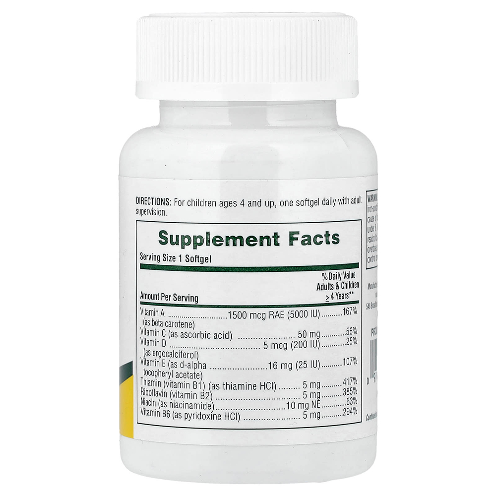 NaturesPlus, Vita-Gels®, мультивитамины для детей, апельсин, 90 капсул