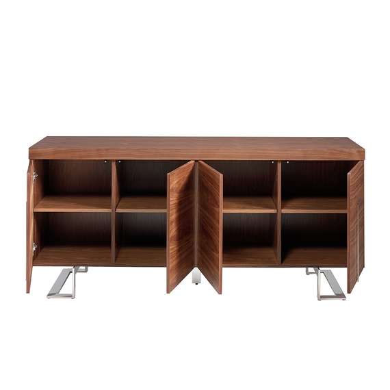 Сервант MK2103SB /3221 из орехового дерева и хромированной стали