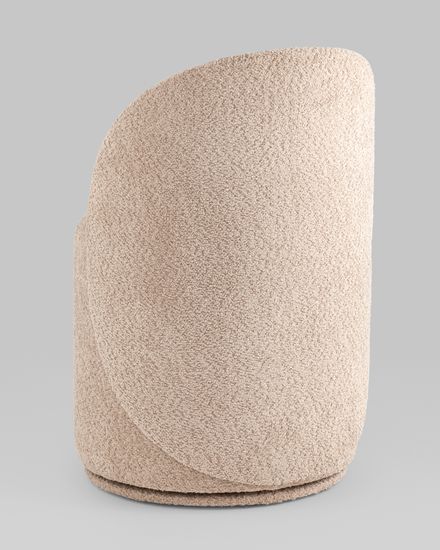 Пуф Loreen вращающийся букле капучино