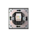 Розетка STRONG компьютерная RJ45 кат6 с/у графит KRANZ