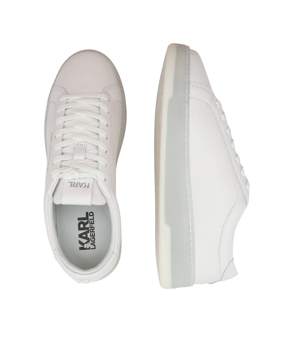 Кожаные кроссовки kourt iii lace lo Karl Lagerfeld - белый(KL51515)
