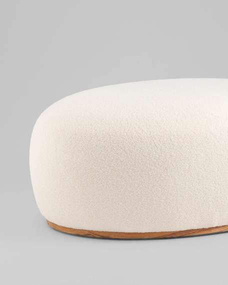 Пуф Полли XL тедди белый