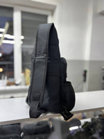 Тактическая сумка рюкзак с USB черный