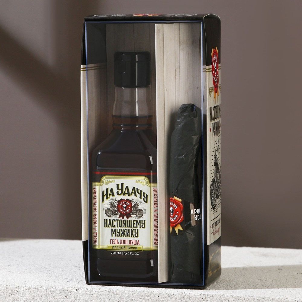 Подарочный набор «На удачу»: гель для душа и мыло в форме сигары