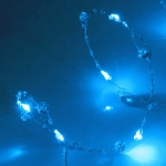 Гирлянда для дома НИТЬ «Льдинка» 5 м 50 ламп LED, 8 реж,IP-20, Голубой