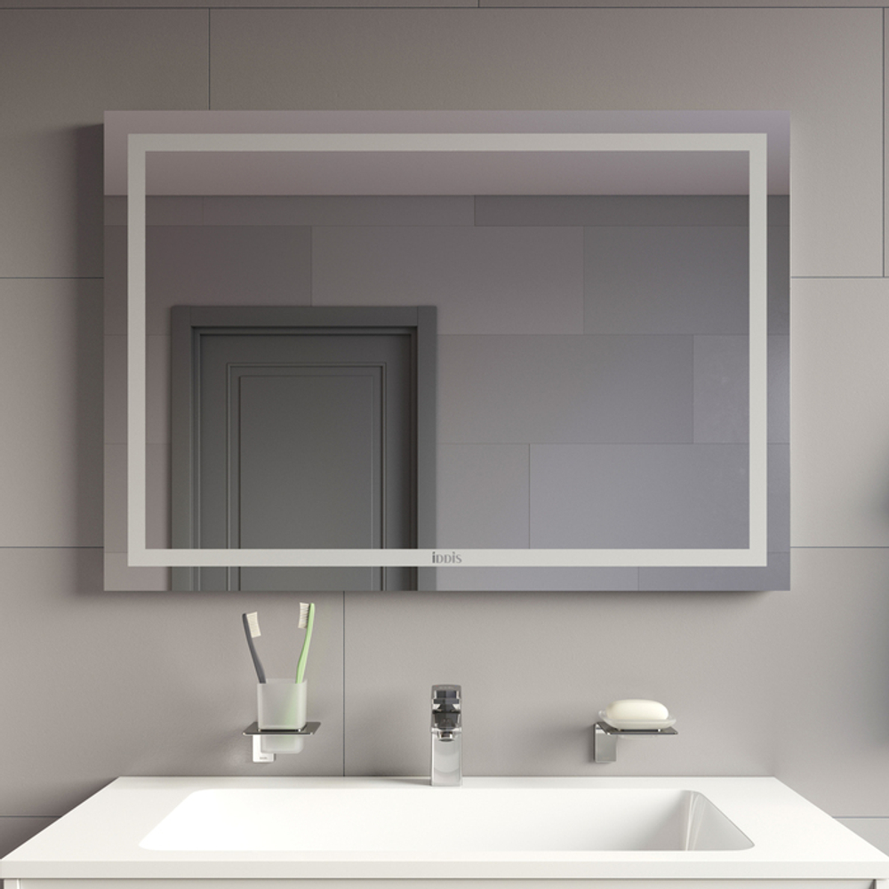 Зеркало с подсветкой и термообогревом IDDIS Zodiac, 100 см, ZOD10T0i98