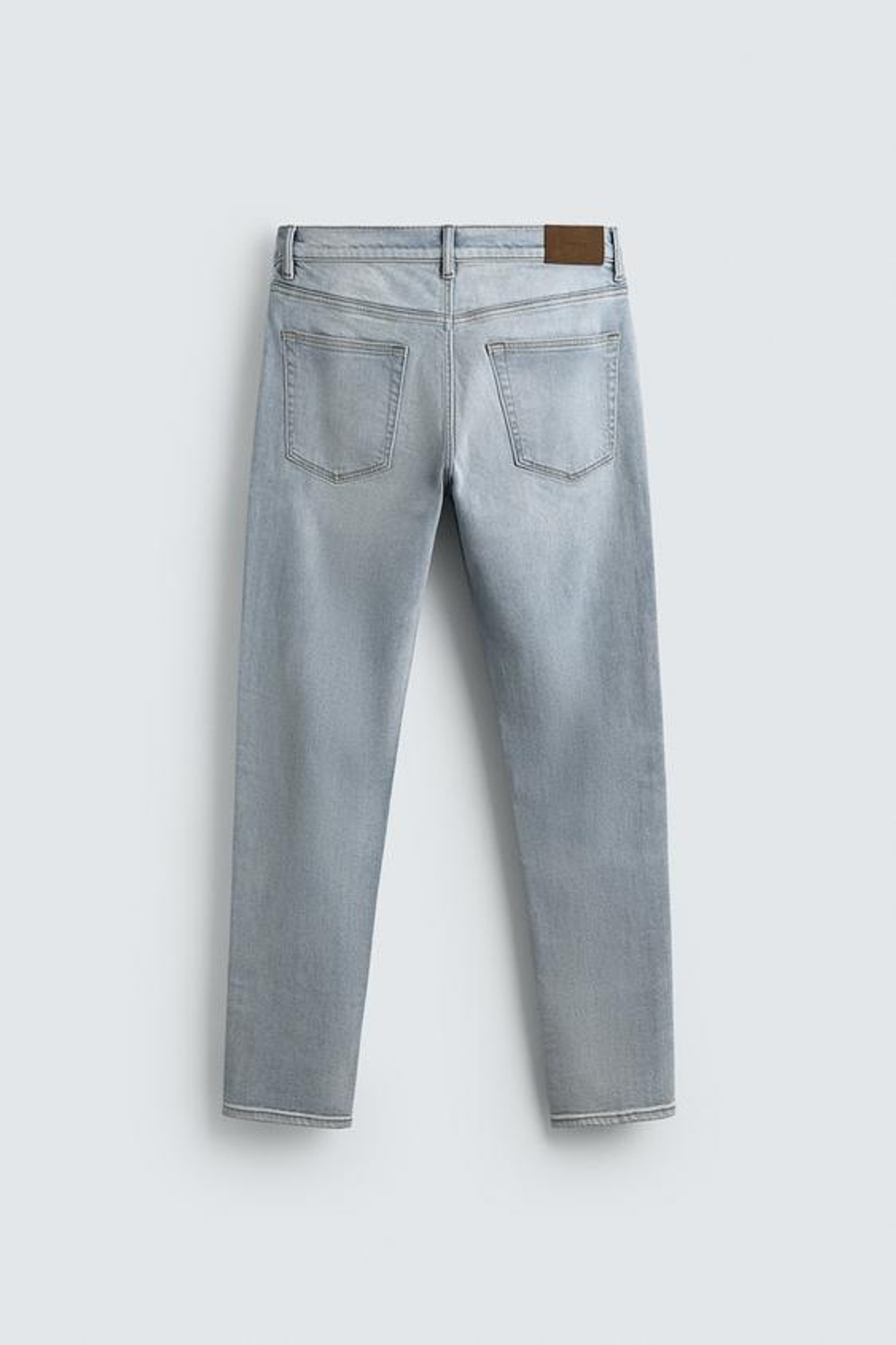 ZARA БАЗОВЫЕ ДЖИНСЫ SLIM FIT, НЕБЕСНО-ГОЛУБОЙ