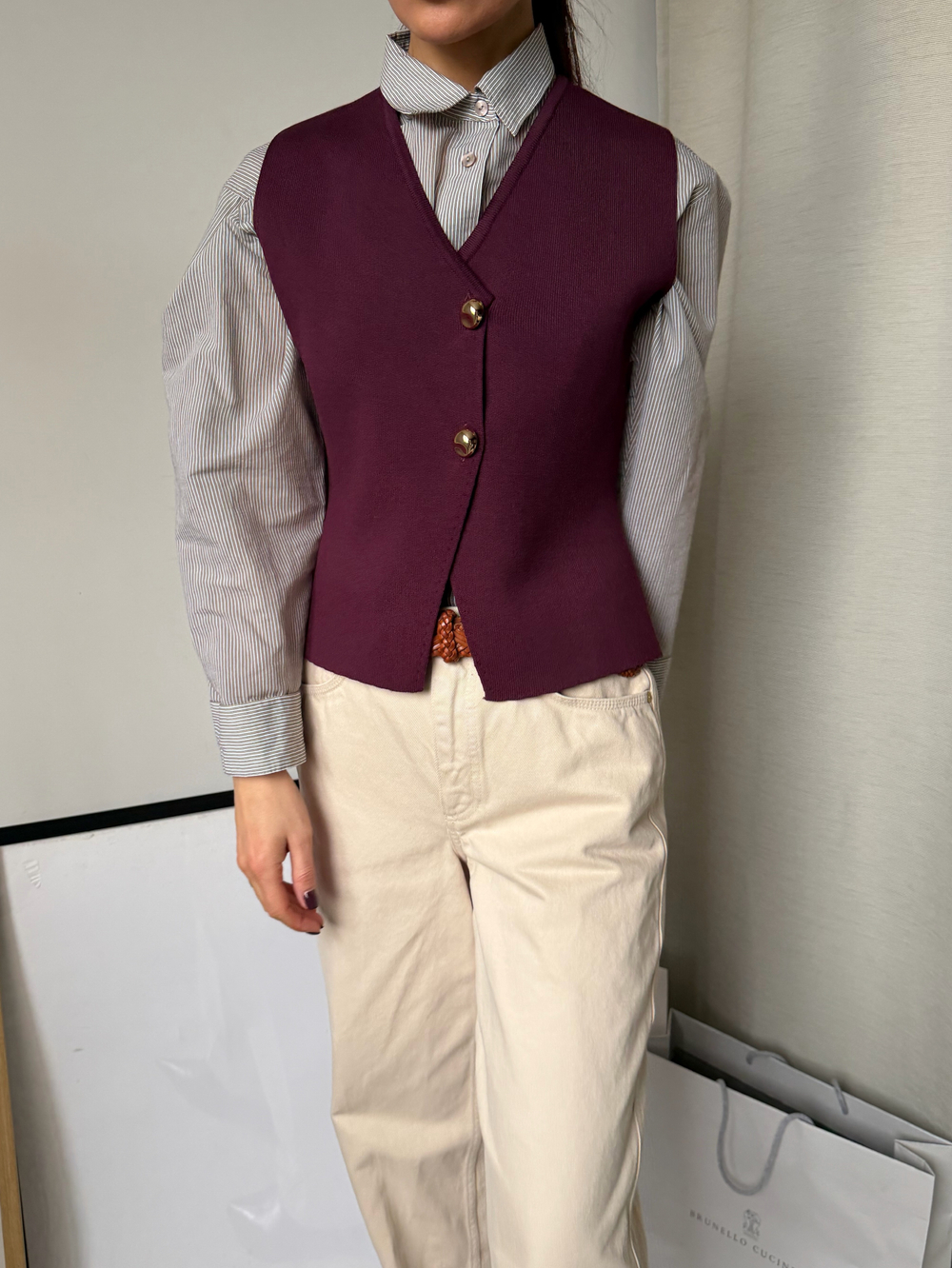 Хлопковая рубашка Massimo Dutti, М