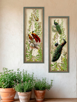 Картины на стену для интерьера в раме набор 2 шт 19*51 см