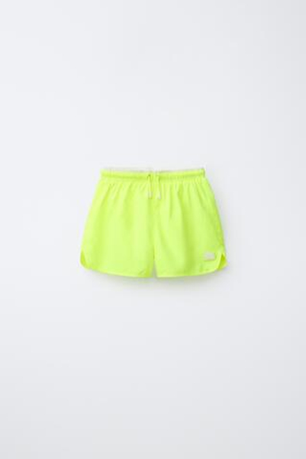 ZARA ОДНОТОННЫЕ ПЛАВКИ, НЕОНОВЫЙ ЖЕЛТЫЙ