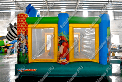 Коммерческий надувной батут "Зверинец" 4,5*4,5*3 м