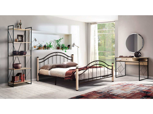 Спальня Скарлетт 2 940 Дуб сонома/Черный