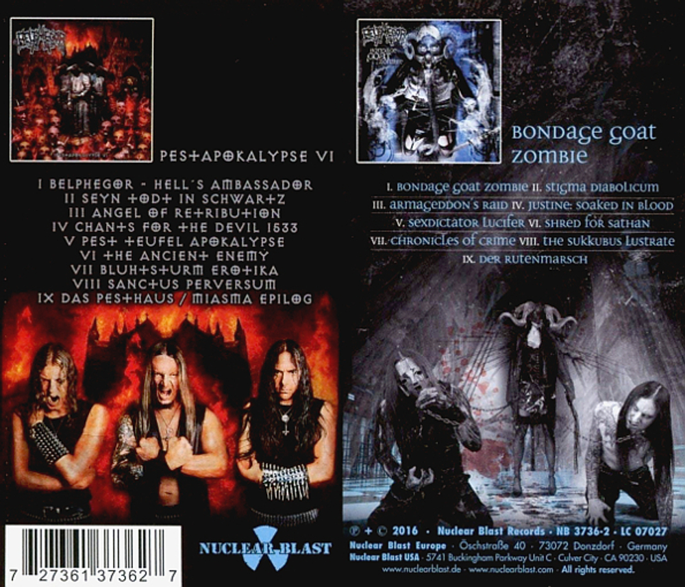 Belphegor / Pestapokalypse VI + Bondage Goat Zombie (2CD)
