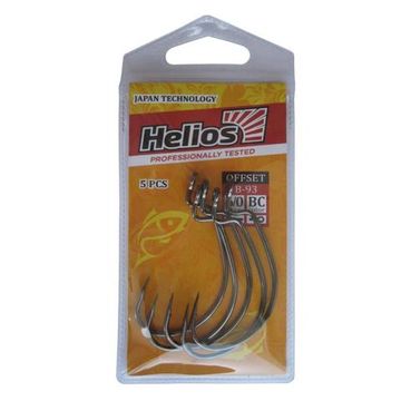 Крючок офсетный B-93 №6/0 цвет BC (5шт) Helios (HS-B-93-6/0)