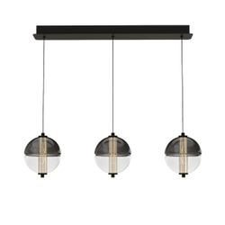 Подвесной светильник MD24022079-3B black/smoky