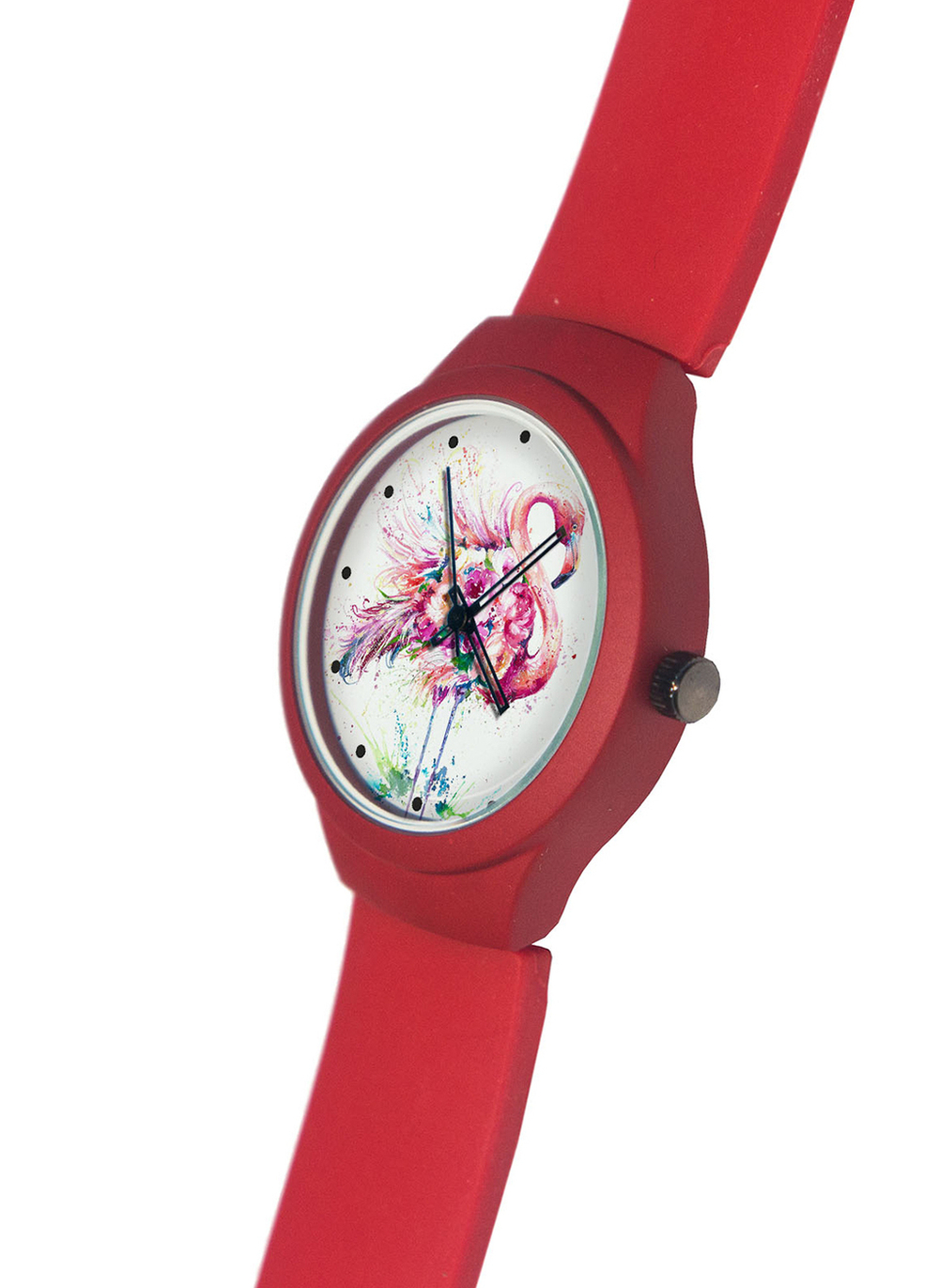 Часы наручные Фламинго № 1 красные