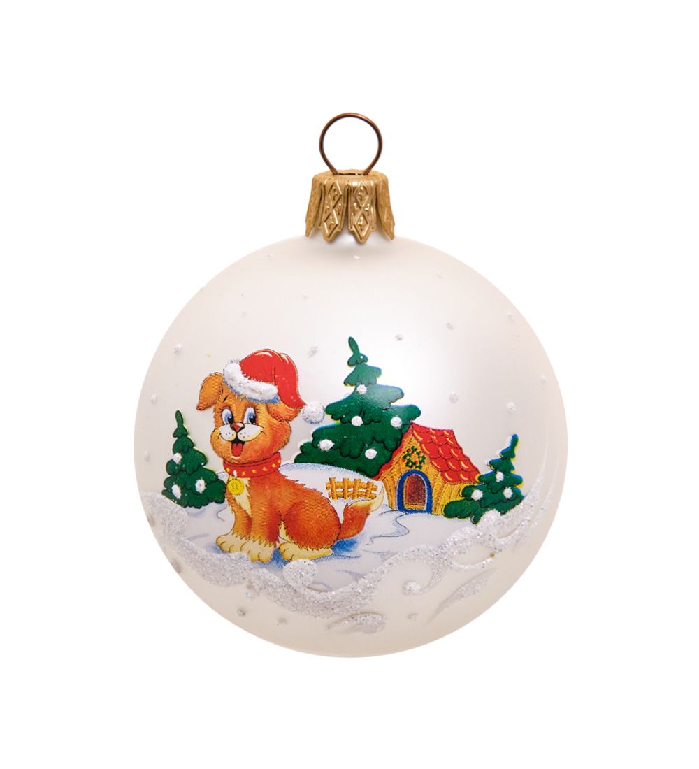 Элита НФШ-1539/1 Ел.украшение Шар «Собачка» 65 мм