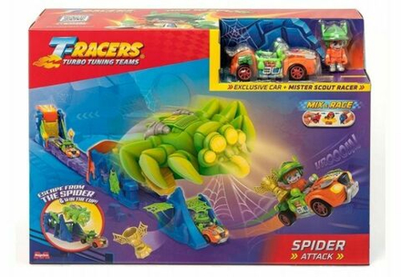 Машинка Magic Box T-Racers Spider Attack - Игровой набор Гоночная трасса - Т-Рейсеры 8431618018071