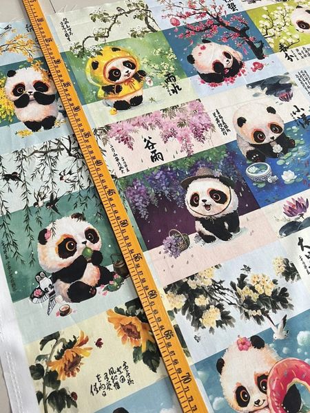 ПАНДЫ, 100% хлопок Handmade Fabrics 6