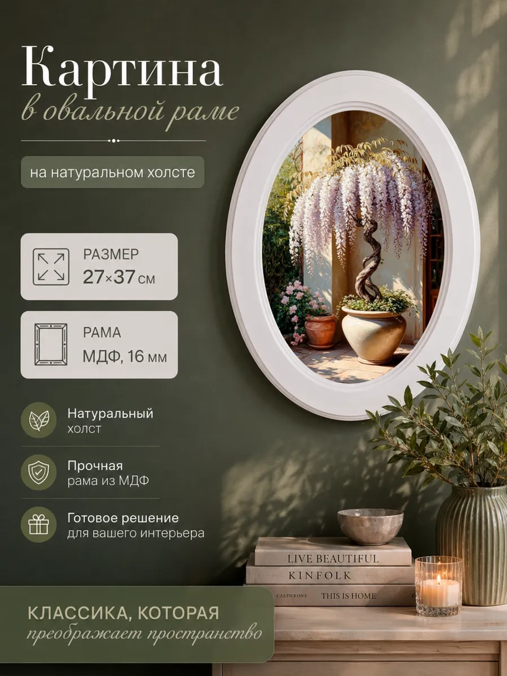 Картина на стену интерьерная на холсте 27*37 см