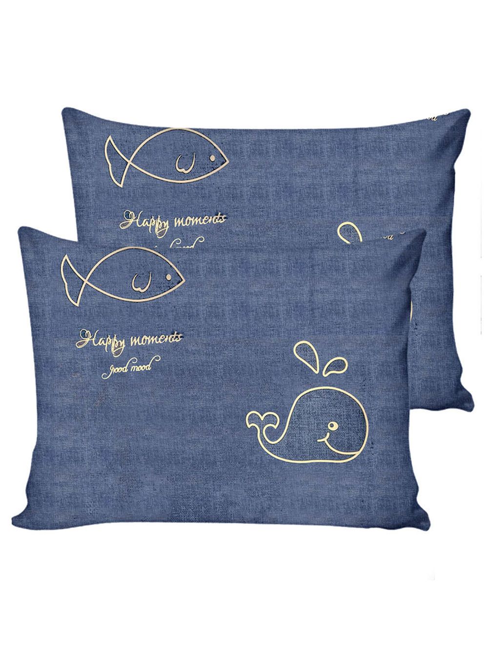 Постельное белье Simple House "Whales (полисатин)" 1,5-сп Наволочка 50х70 см 1 шт Простынь 150х215 см Пододеяльник 145х215 см