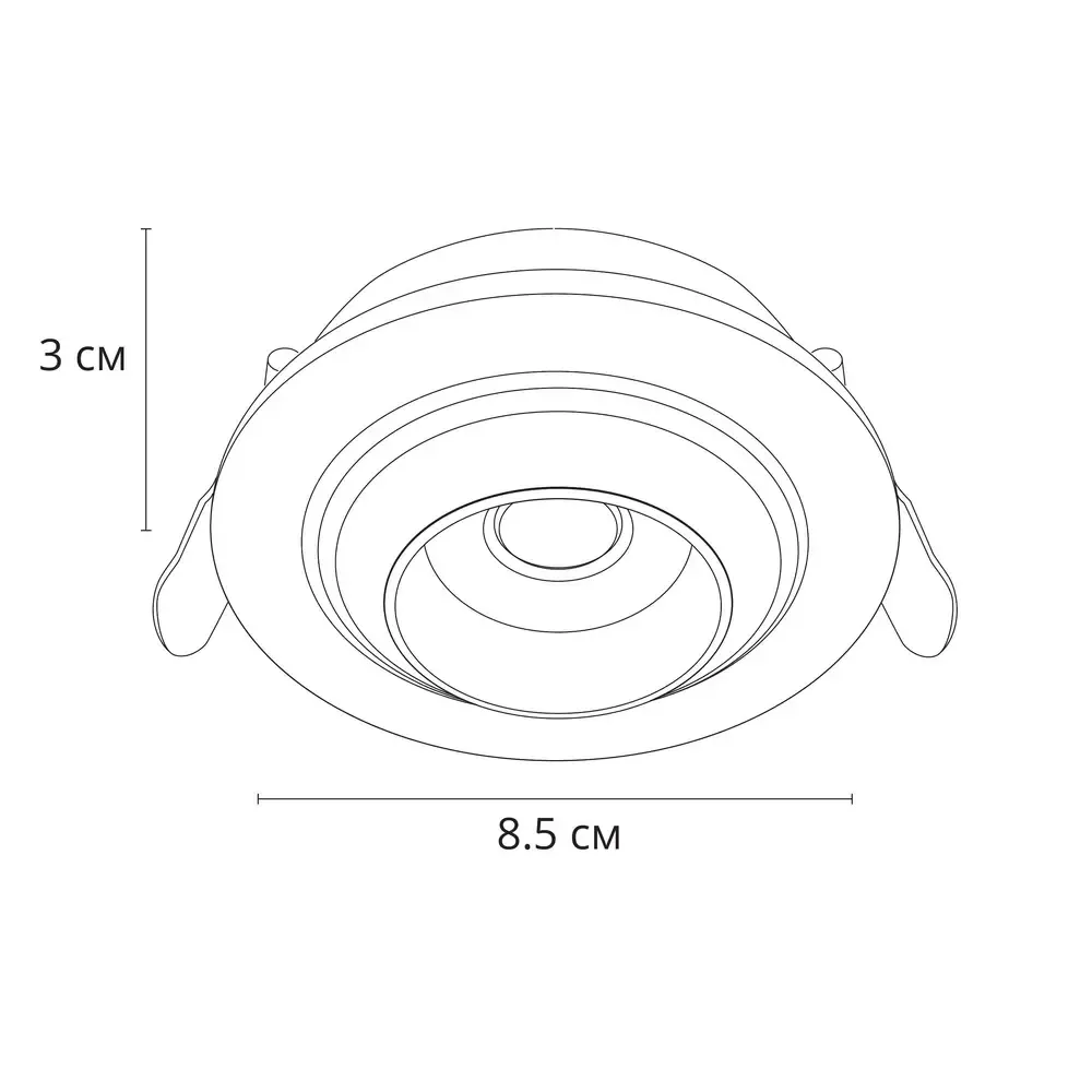 Точечный встраиваемый светильник Arte Lamp