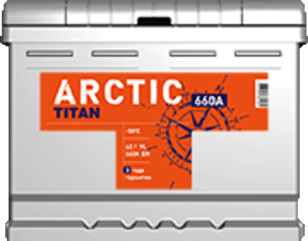 TITAN ARCTIC silver 6СТ-62 аккумулятор