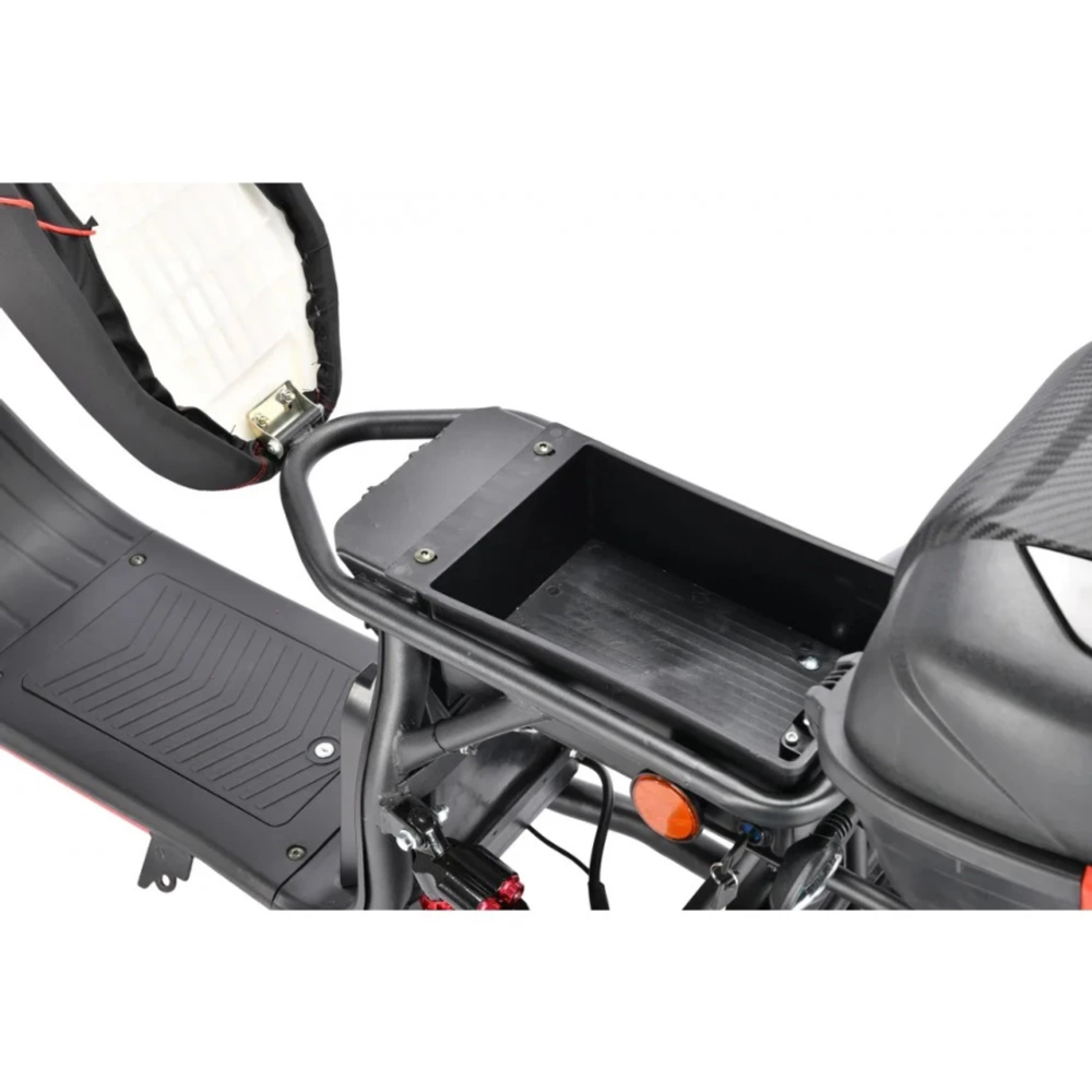 Трехколесный электроскутер CityCoco WHITE SIBERIA pro 3000W TRIKE+ черный