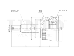 ШРУС внешний UNIO CVJ-20264