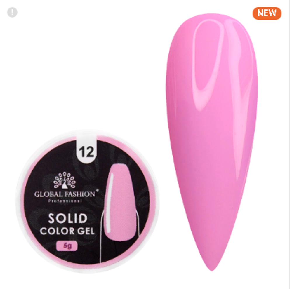 ГЕЛЬ-КРАСКА ПОВЫШЕННОЙ ПЛОТНОСТИ, SOLID COLOR GEL 5 ГР, 12