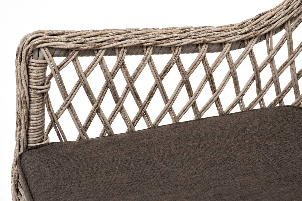 "Эспрессо-80 L" обеденная группа плетеная, цвет бежевый