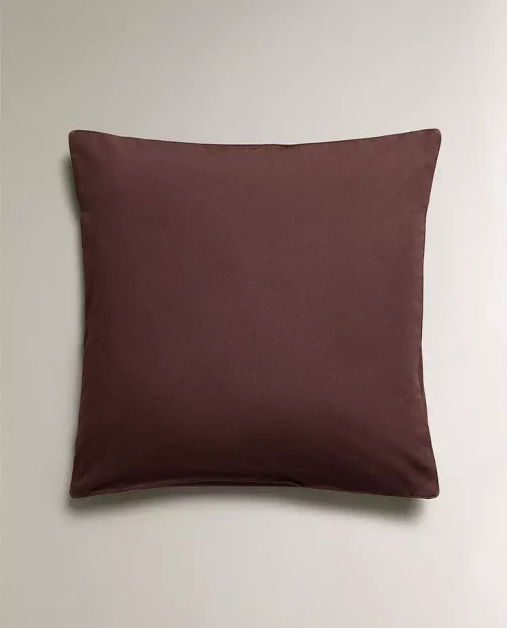 ZARA HOME (300 НИТЕЙ) НАВОЛОЧКА ИЗ ХЛОПКА ПЕРКАЛЬ, КОРИЧНЕВЫЙ