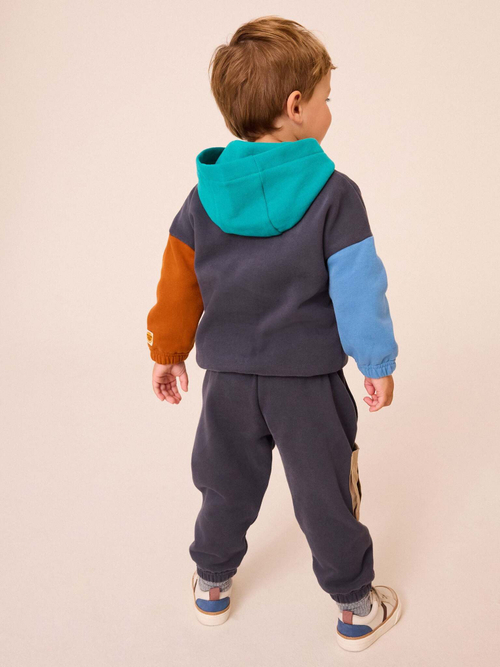 Толстовка с капюшоном и джоггеры к комплекте для мальчика Next N96-354, Серый, Зеленый