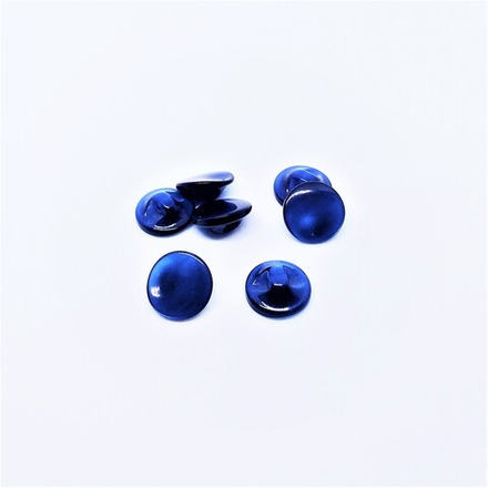 Пуговицы №591, на ножке, 11мм, цв.синий (CR P-37)