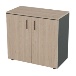 Шкаф для документов низкий широкий закрытый Prego office 800х420х840 ПОШСН