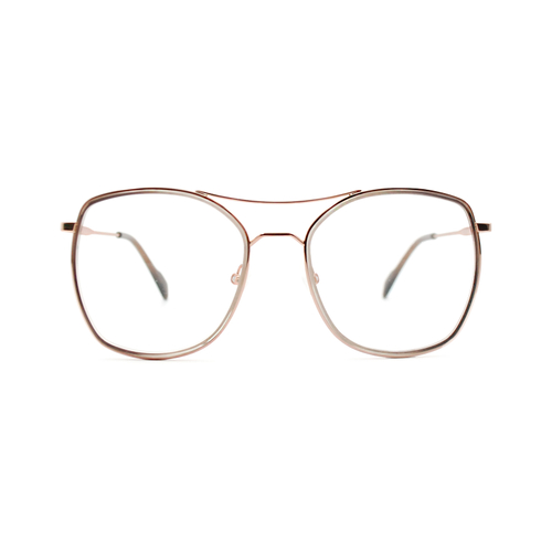 Оправа бабочка Andy Wolf 4781 04 золотая с коричневым