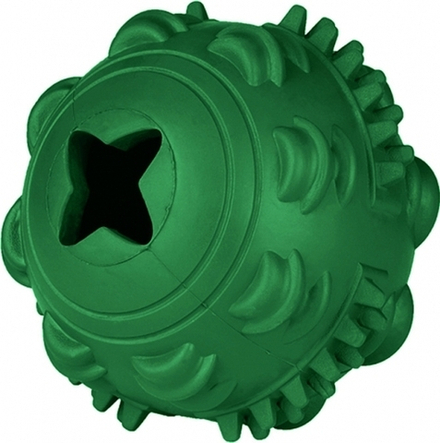 Mr.Kranch игрушка для собак средних и крупных пород Мяч, 8см, зелёный, с ароматом курицы