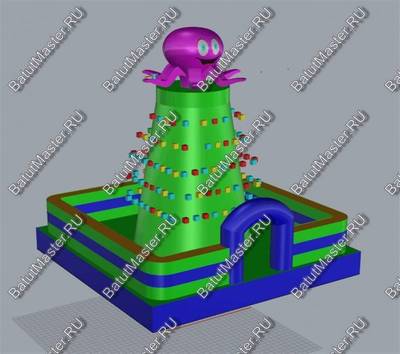 Скалодром "Солнечный осьминог" 6*6*5 м