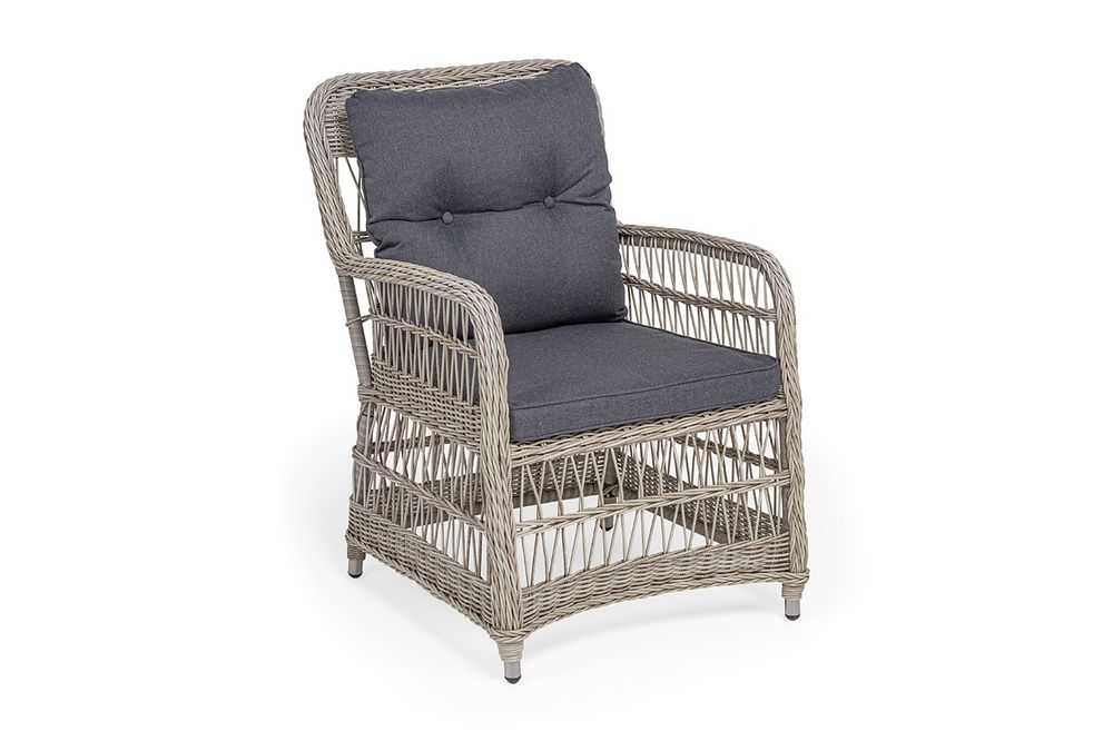 "Цесена" кресло плетеное из искусственного ротанга, цвет бежевый