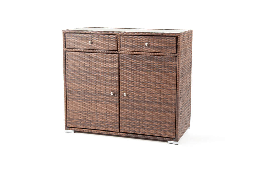 "Мальта" тумба плетеная из искусственного ротанга, цвет коричневый