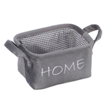 Корзина для хранения "Велюр", Д210 Ш160 В120, серый