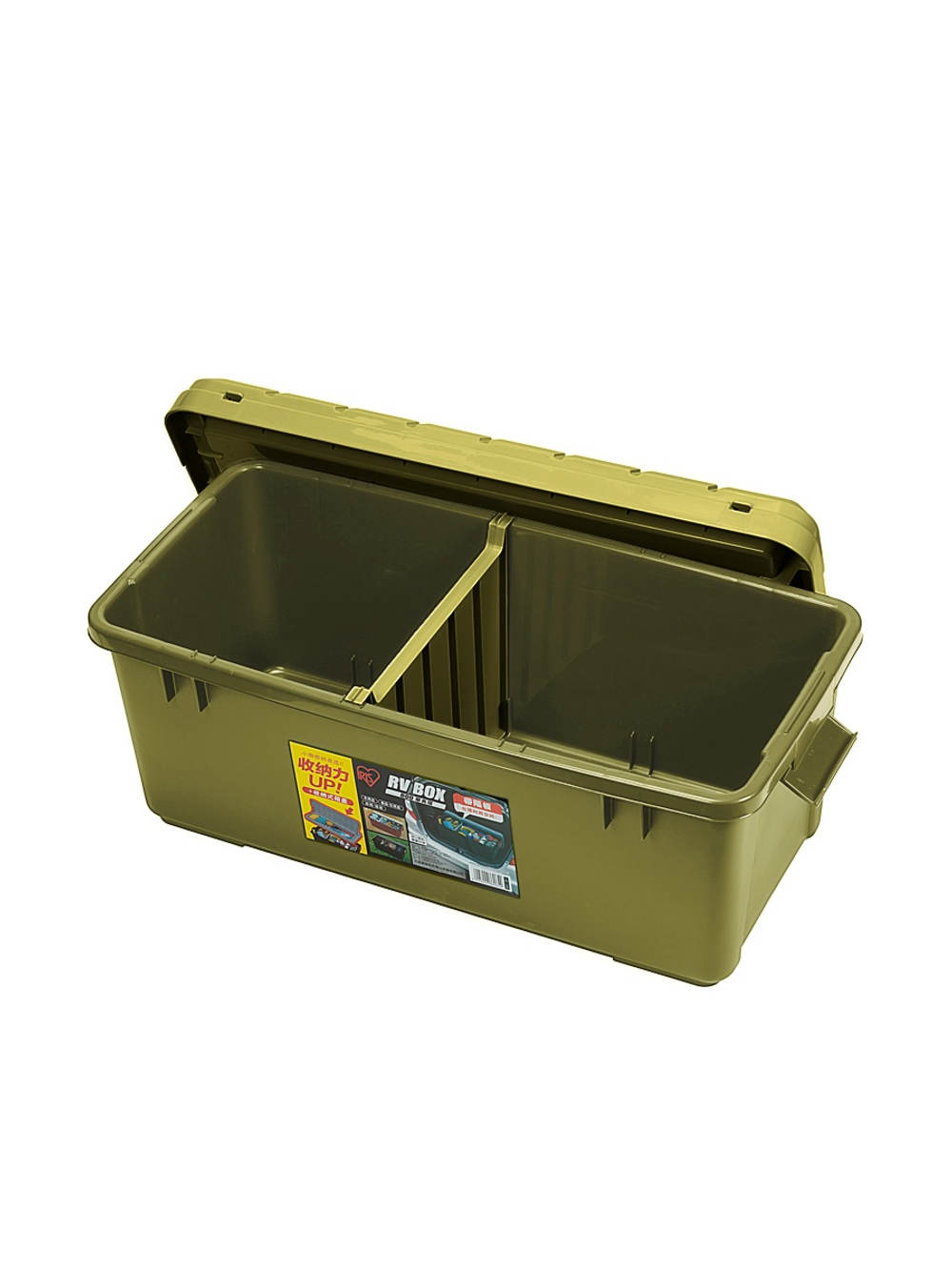 Ящик экспедиционный IRIS RV BOX 800 c двойной разделенной крышкой 79x37x33 см хаки