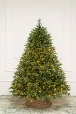 Елка с гирляндой 2в1 «Венецианская» (Литая+пвх) 210 см / 2,1 м