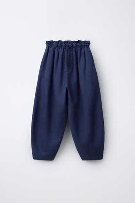 ZARA БРЮКИ-АЛАДДИНЫ ИЗ РАМИ, СИНИЙ