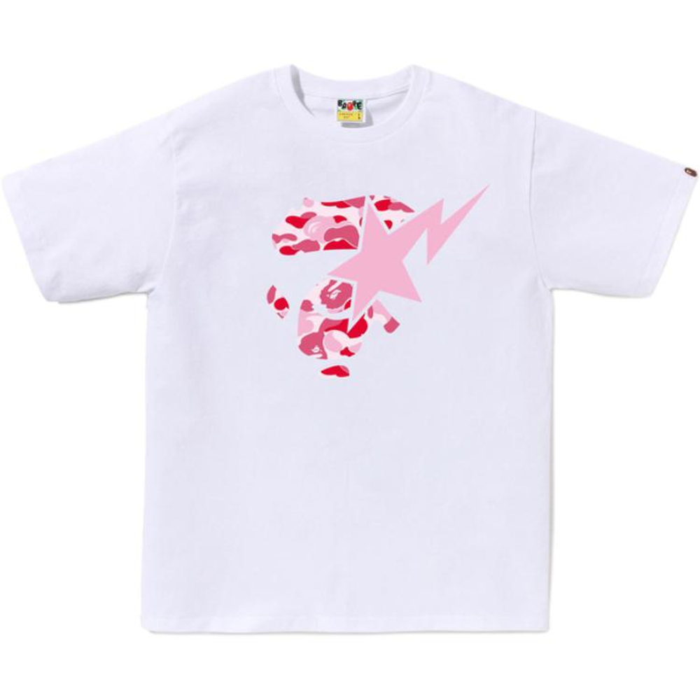 A Bathing Ape Bathing Ape Ss26 Футболка белый розовый