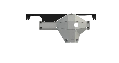 Усиленная защита заднего моста (6 мм, алюминий) для Toyota Land Cruiser 76 2023- (V = 4.5d MT 4WD) Sheriff.24.5426