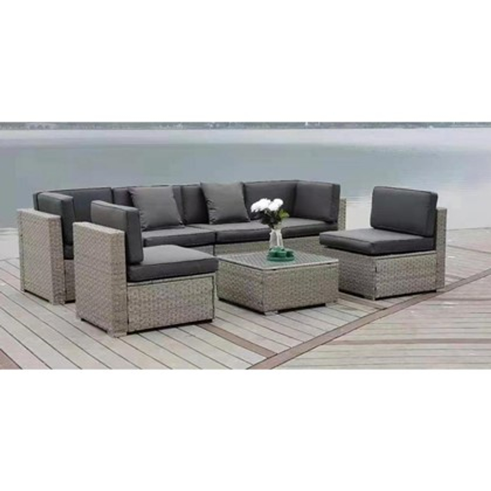 Плетеный комплект YR822C Grey/Grey в Екатеринбурге