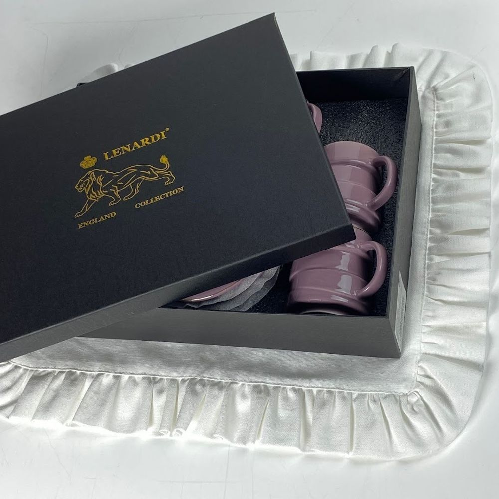 Lenardi 155-009 Кофейный набор 12пр. 140мл в под.уп.(х8)Фарфор