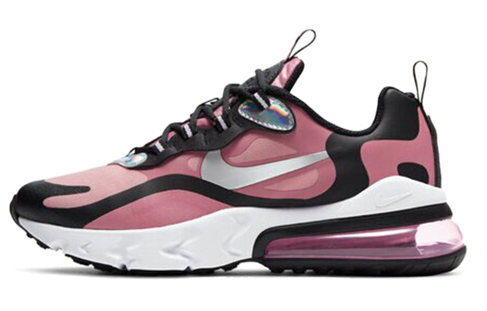 Nike Air Max 270 React SE 2 retro air cushion low-top running shoes GS pink black