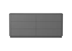 Комод Tammi 6 ящиков ширина 170 см (серый)